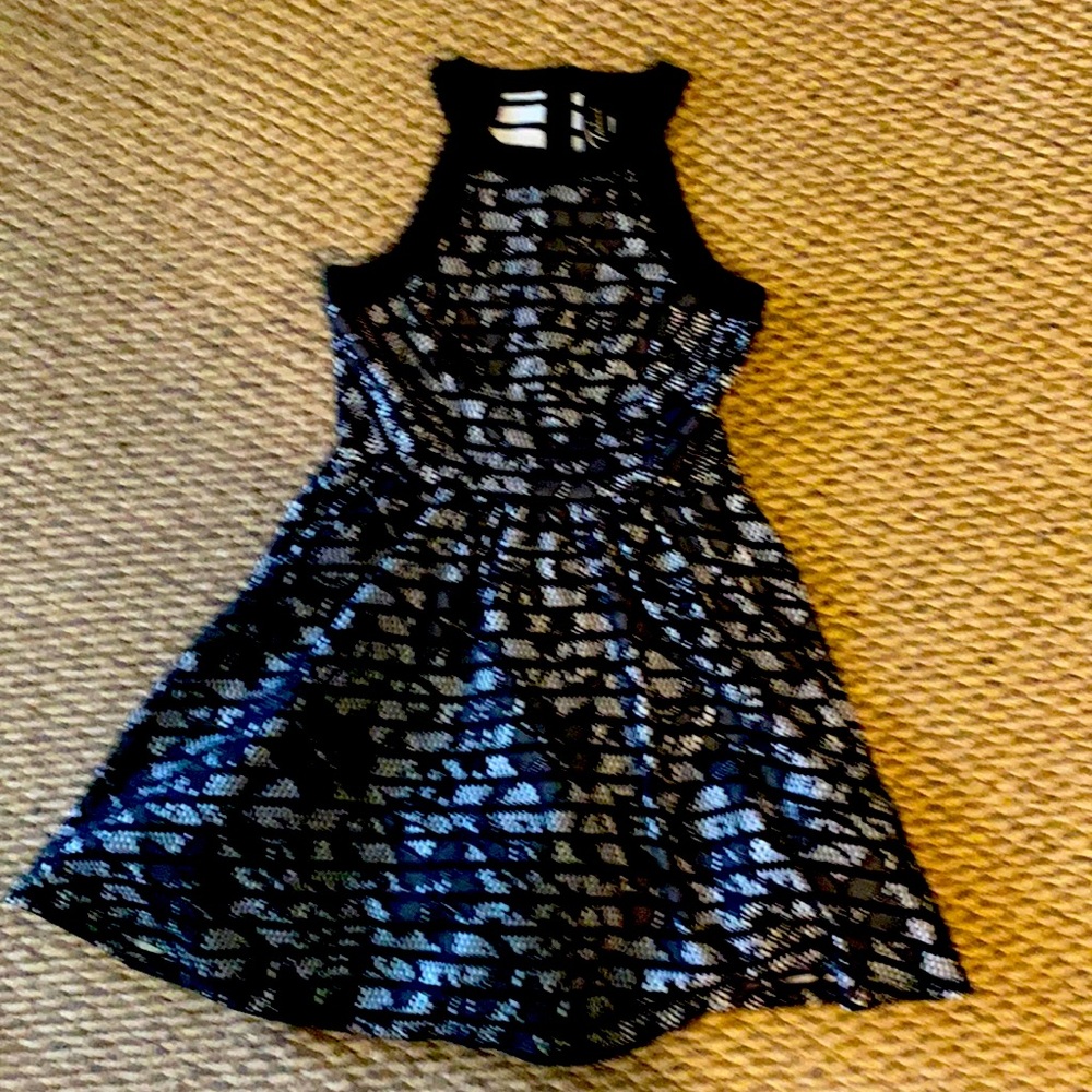 Black and white party dress